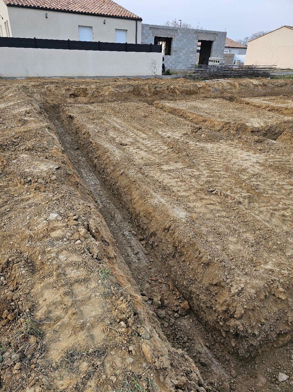 Chantier MCI Construction — Terrassement — Olonzac